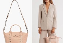 可拎可背好看!【折后$199.47 包邮】Longchamp Oeillet 小号真皮单肩包