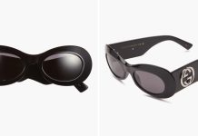 【折后$146.23 包邮】Gucci 52mm 椭圆形女款太阳镜