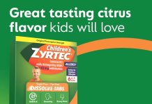 过敏季必备!【折后$15.99 Prime包邮】Zyrtec 儿童版24小时过敏缓解咀嚼片 24颗