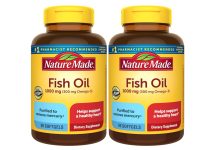 保护心血管!【折后$11.62 Prime包邮】Nature Made Omega-3 鱼油软胶囊1000mg 90粒*2瓶