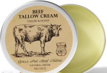 【折后$6.83 Prime包邮】天然草饲牛脂蜂蜜护肤霜