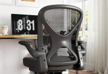 【折后$69.99 Prime包邮】Keratee 网眼人工工学椅!