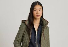 【折后$99.99 包邮】Lauren Ralph Lauren 女士连帽绗缝修身外套 多色选