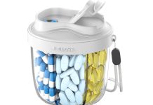 【折后$5.98 Prime包邮】 便携旅行药盒分装瓶 附标签贴