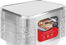 【折后$16.63 Prime包邮】一次性铝箔烤盘25个套装 9×13英寸