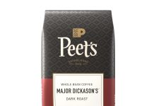 【折后$10.13 Prime包邮】Peet’s Coffee 100%阿尔比卡深焙全豆咖啡 18OZ!