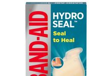 【折后$3.57 Prime包邮】BAND-AID 水凝胶防水创可贴 6片装