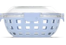 大容量!【折后$12.5 Prime包邮】Ello Duraglass 带硅胶套玻璃保鲜盒 5.5杯