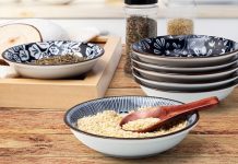 【折后$9.99 Prime包邮】 复古青花瓷味碟 6件套