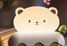 【折后$5.99 Prime包邮】萌趣烤面包机小熊小夜灯