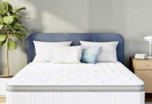 【折后$159.98 包邮】Neo Sleep 含凉感凝胶混合型舒适支撑床垫 10寸 Queen Size!