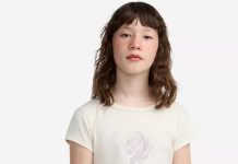 【折后$10】abercrombie kids 女童玫瑰Logo短袖T恤