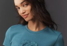 【折后$24.97 】Anthropologie Maeve 爱心荷叶边短袖T恤