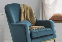 【折后$80 包邮】MoDRN Glam 丝绒摇椅 两色选