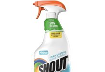 【折后$2.79 Prime包邮】Shout 活性酶洗衣去污喷雾 22OZ!