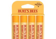 【折后$5.47 Prime包邮】Burt’s Bees 小蜜蜂润唇膏4支装