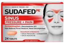 【折后$6.17 Prime包邮】Sudafed PE 强效缓解鼻塞头痛缓解片 24粒