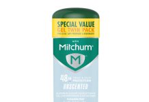 白菜价!【折后$3.89 Prime包邮】Mitchum 男士三重防护止汗除臭凝胶 2支装