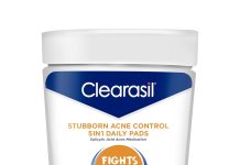 【折后$5.49 Prime包邮】Clearasil 祛痘清洁去角质洁面棉片 90片装