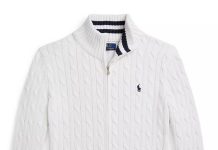 S码捡漏!【折后$31.73】Polo Ralph Lauren 男童纯棉麻花全拉链针织外套