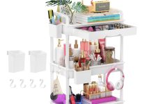 【折后$13.56 Prime包邮】3层带轮收纳小推车!