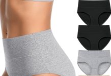 【折后$9.98 Prime包邮】女士棉质高腰内裤 5条!