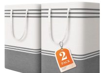 【折后$9.98 Prime包邮】大号防水洗衣篮 75L 2件装!