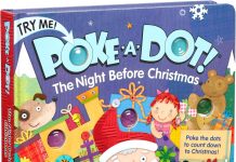 【折后$7.57 Prime包邮】Melissa & Doug Poke-a-Dot《圣诞前夜》互动儿童益智按压发声早教书