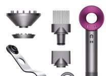 【折后$339.99 Prime包邮】Dyson Supersonic 智能恒温吹风机套装 含支架+风嘴配件