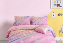 美貌!【折后$24.99 Prime包邮】女孩精美床上用品6件套!Twin Size!