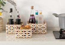 【折后$14.99 Prime包邮】编织收纳篮 3件套