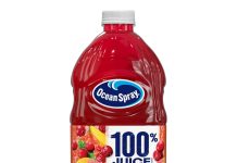 无糖更健康!【折后$3 Prime包邮】Ocean Spray 蔓越莓芒果100%果汁 64oz大瓶装