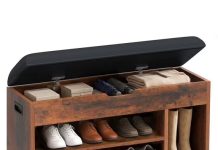 【折后$30.99】Gianna 翻盖收纳换鞋凳31英寸