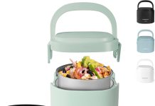 【折后$16.99 Prime包邮】Nostalgia 便携加热午餐盒20oz