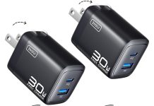 【折后$8.4 Prime包邮】30W双口快充充电器2套装