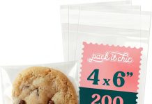 【折后$5.58 Prime包邮】4×6英寸自封透明饼干包装袋200只装