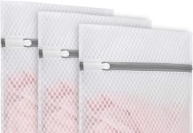 【折后$5.12 Prime包邮】蜂窝网洗衣袋 9×12英寸3件装