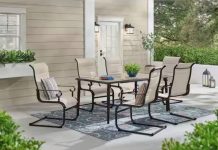 春季黑五价!【折后$298 包邮】Hampton Bay Glenridge Falls 户外餐桌椅7件套