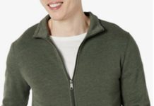 白菜价!【折后低至$6.99 Prime包邮】Amazon Essentials 男士立领抓绒全拉链卫衣 两色选