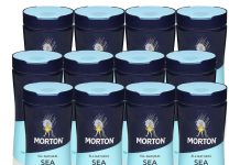 【折后$28.6 Prime包邮】Morton 莫顿粗粒海盐家庭装 17.6oz*12罐