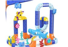 【折后低至$19.99 Prime包邮】3D海洋主题鲨鱼轨道列车套装