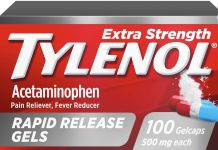 【折后$3.88 Prime包邮】Tylenol 泰诺强效对乙酰氨基酚速释胶囊 500mg 100粒!