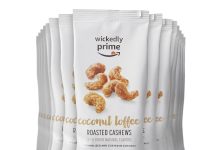 【折后$9.5 Prime包邮】Amazon Brand 椰子咖啡味烤腰果 15袋!