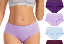 【折后$9.99 Prime包邮】女士高腰纯棉内裤 5条 多组合色选