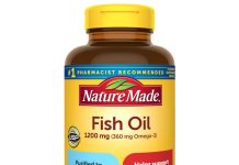 【折后$6.98 Prime包邮】Nature Made 1200mg Omega-3鱼油软胶囊 100粒