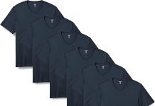 【折后$9.99 Prime包邮】Amazon Essentials 男士纯棉V领T恤 6件装多色选
