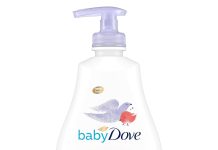 【折后$4.24 Prime包邮】Dove Baby Dove 敏感肌婴儿洋甘菊洗发沐浴露 13oz