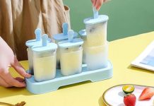 【折后$6.99 Prime包邮】自制冰棒模具 6件套