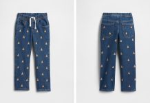 18M-5Y!【折后$8.06 包邮】babyGap 儿童直筒抽绳牛仔裤