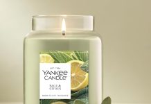 【折后$16.99 Prime包邮】Yankee Candle 鼠尾草柠檬香氛蜡烛 22oz!